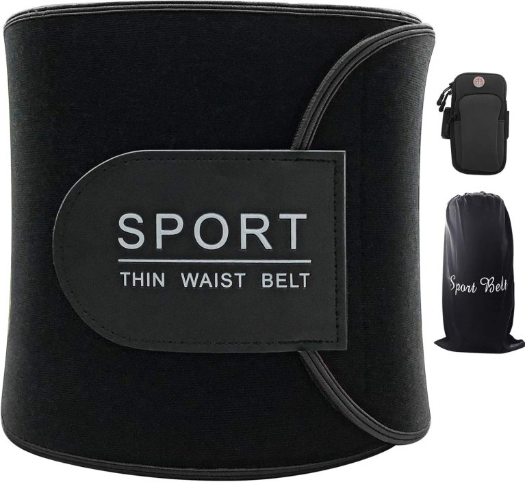 Sweat Belt, Baozun Abdominal Belt Slimming Belt Women Fat Burning Stomach and Back Lumbar Support Adjustable Neoprene Sauna Belt - 45 inches with Strap