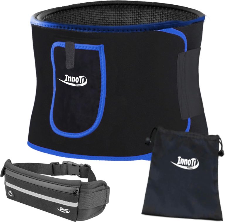 InnoTi Ceinture de Sudation pour Femme et Homme en Néoprène, Effet Sauna