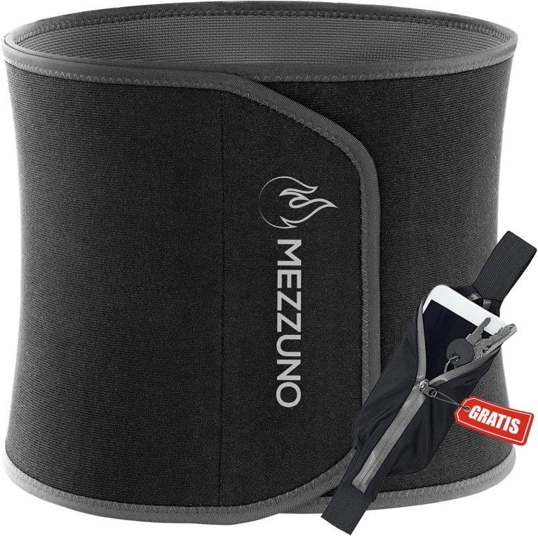 mezzuno Ceinture de Sudation Homme et Femme en Néoprène sans Latex