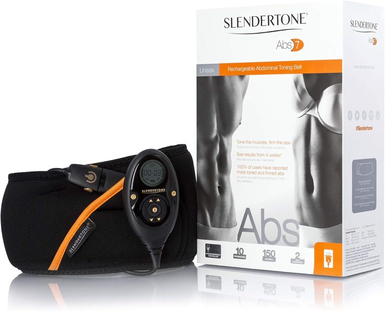 Slendertone Abs7, Ceinture de Tonification Abdominale Mixte Noir 69-119 cm